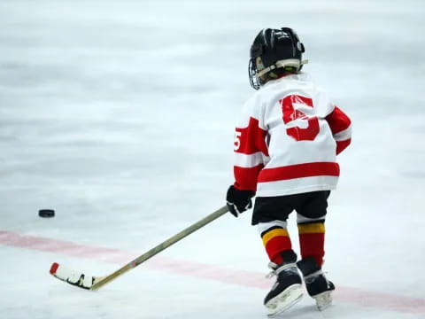 a hockey player in uniform