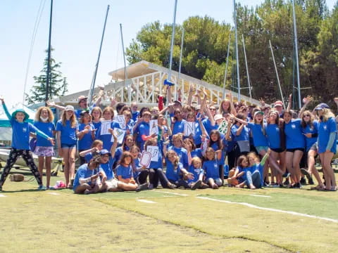 a group of people posing for a photo