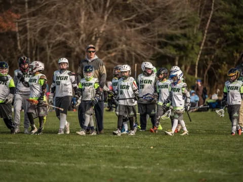 a group of people in sports gear