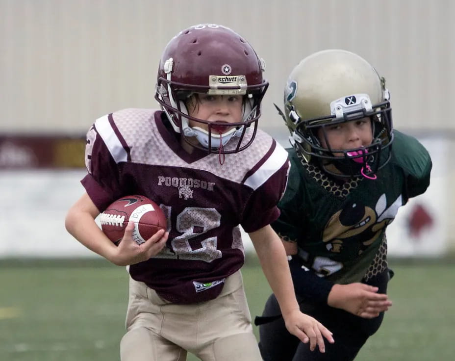 a couple of football players