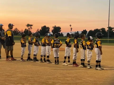 a group of kids in uniform