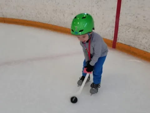 a child on an ice skates