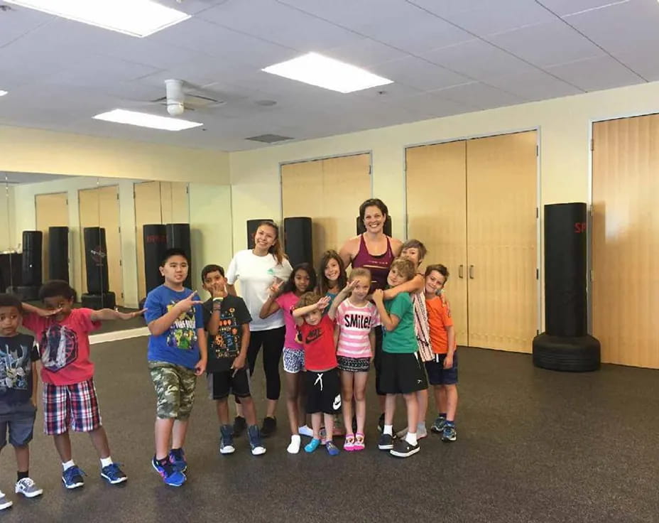 a group of children posing for a photo