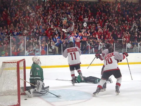 hockey players on ice