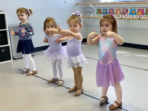 a group of girls in a room