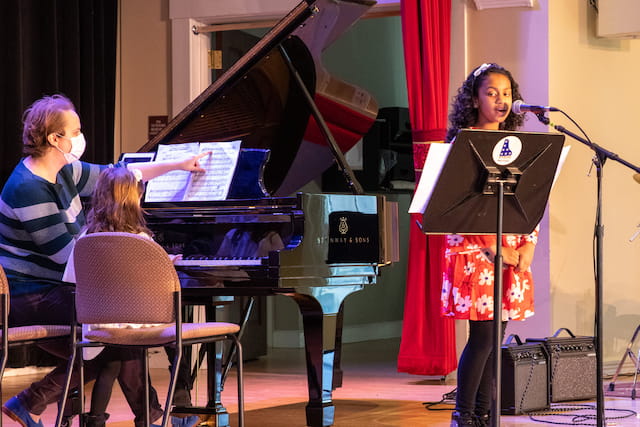 a person playing the piano