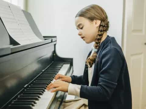 a person playing a piano