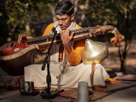 a person playing a violin