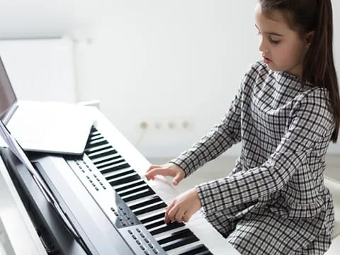 a person playing a piano