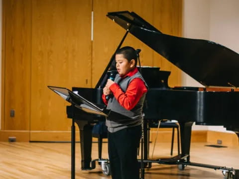 a person playing a piano