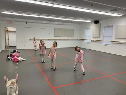 a group of children in a gym