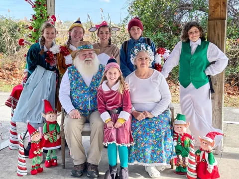 a group of people posing for a photo