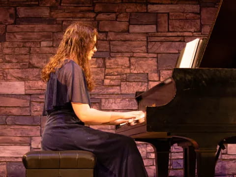 a person playing a piano