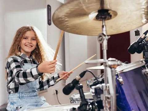 a person playing the drums