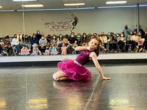 a person dancing on a stage