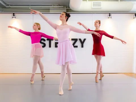 a group of women dancing