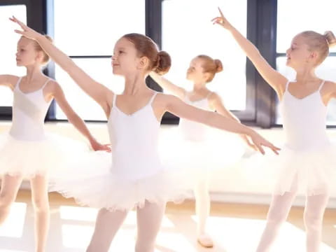 a group of girls dancing