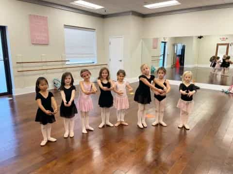 a group of girls in a room