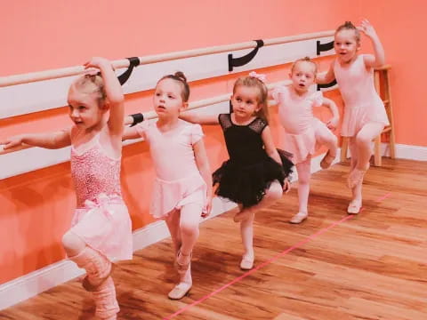 a group of girls dancing