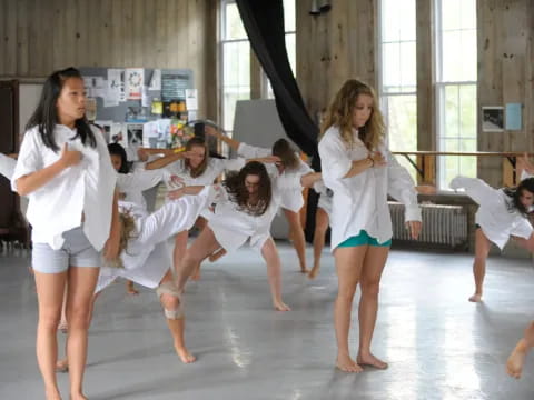 a group of girls dancing