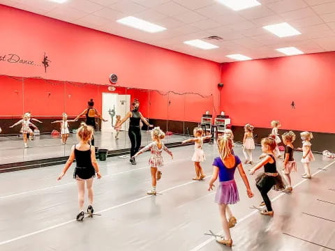 a group of people dancing