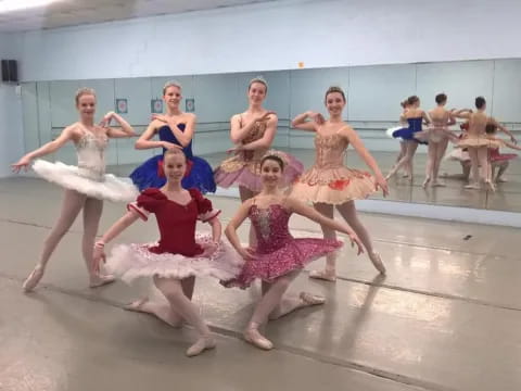 a group of women dancing