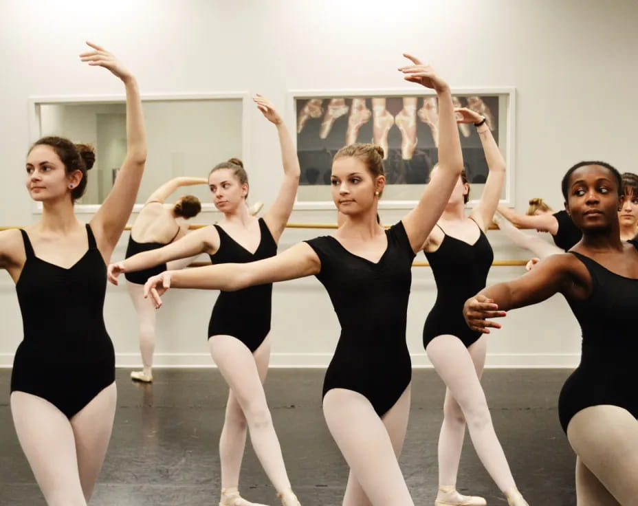 a group of women dancing