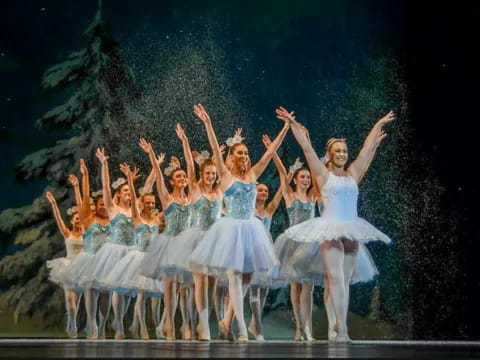 a group of women on a stage