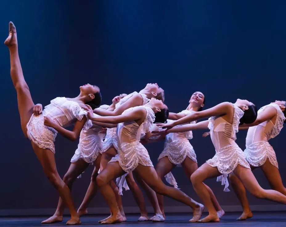 a group of women dancing