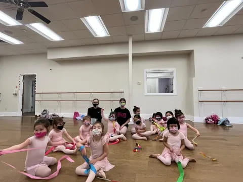 a group of children playing in a room