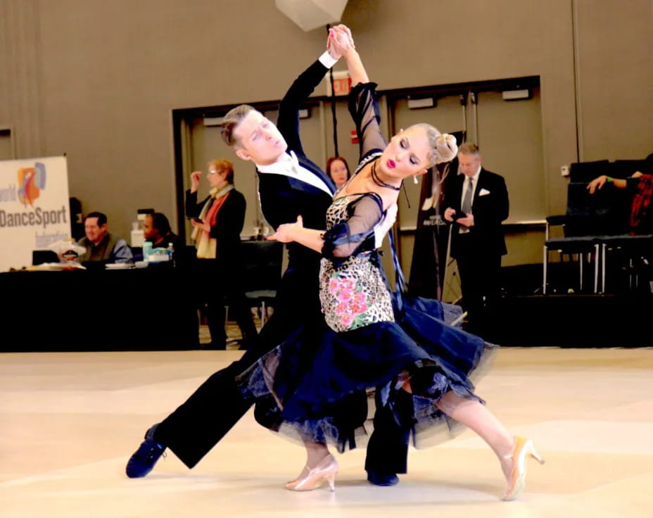 a couple of women dancing