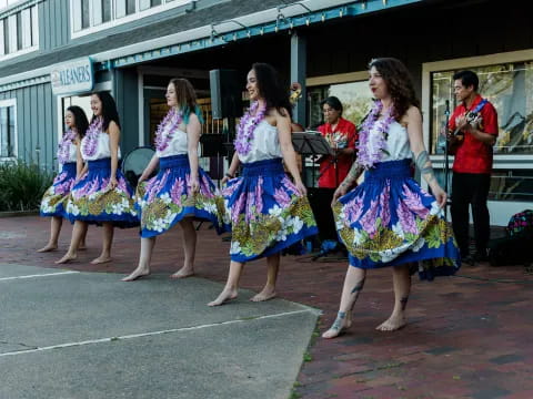 a group of women dancing