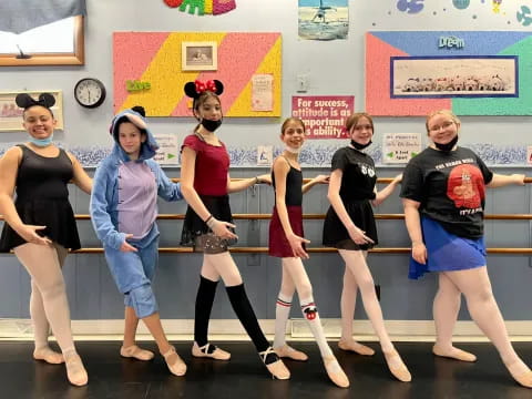 a group of women in a gym