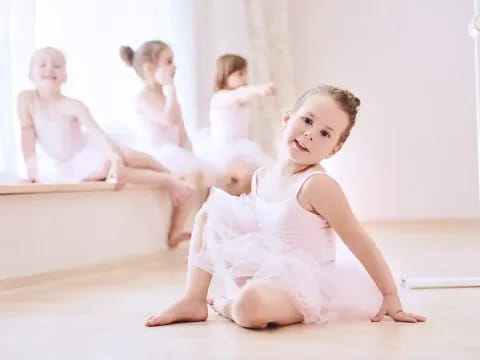 a group of children in a room