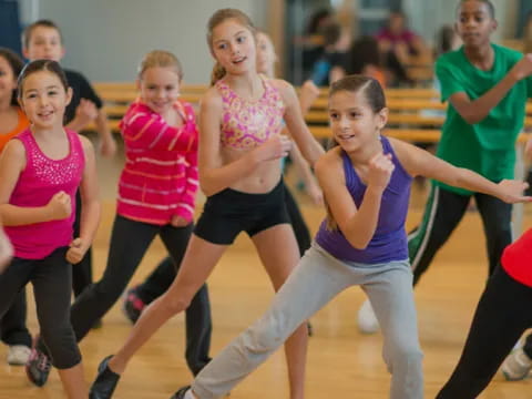 a group of women dancing