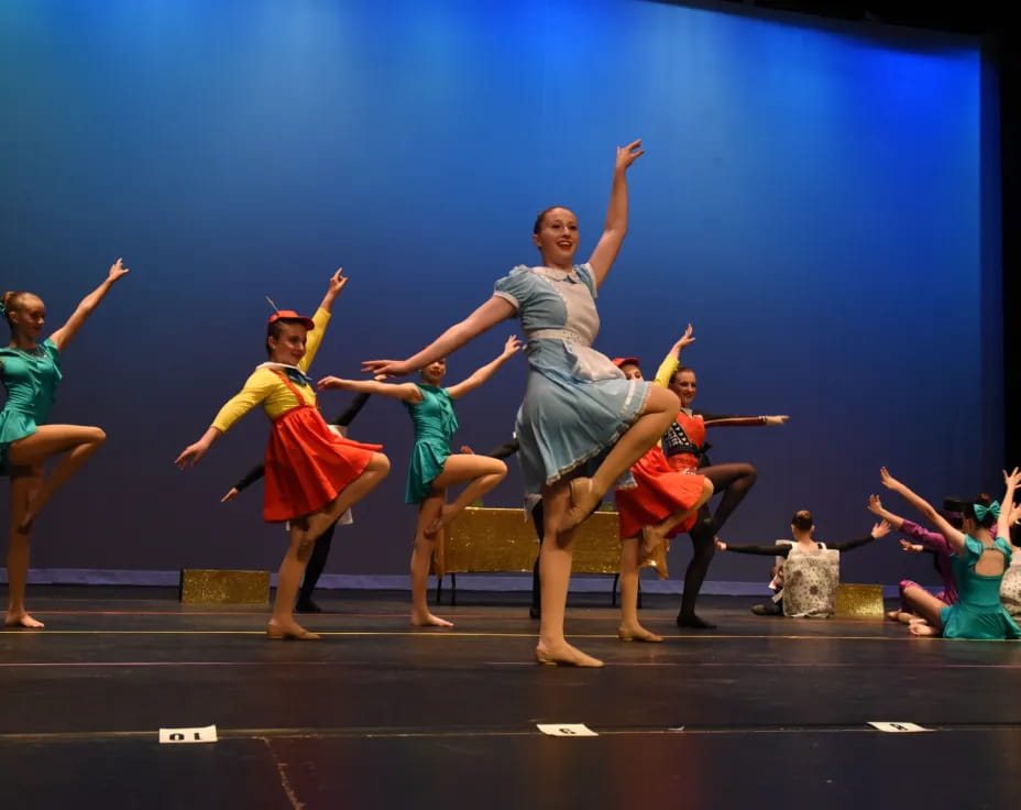 a group of people dancing