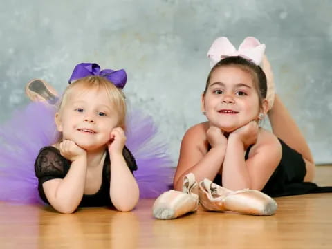 two children wearing bunny ears