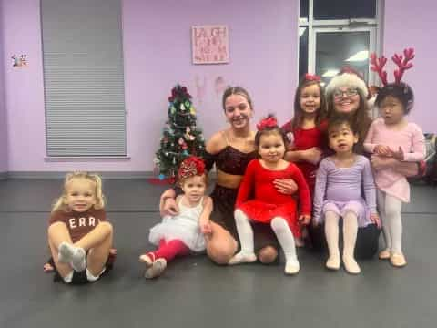 a group of children posing for a photo