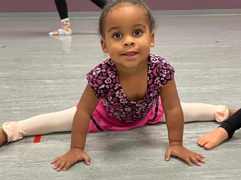 a baby crawling on the floor