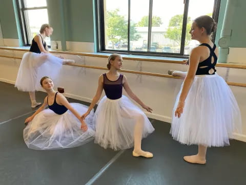 a group of women dancing