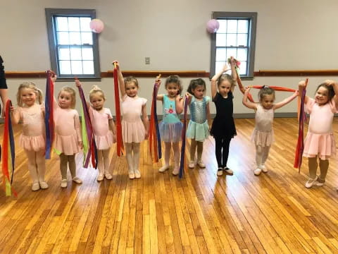 a group of children in a room