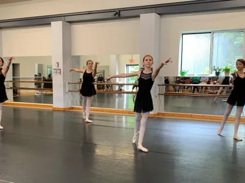 a group of women dancing