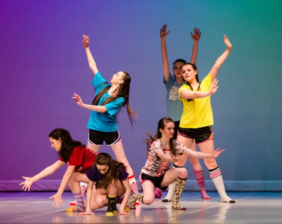 a group of women dancing