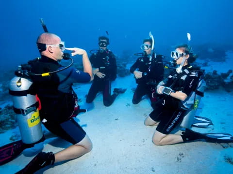 a group of people in scuba gear