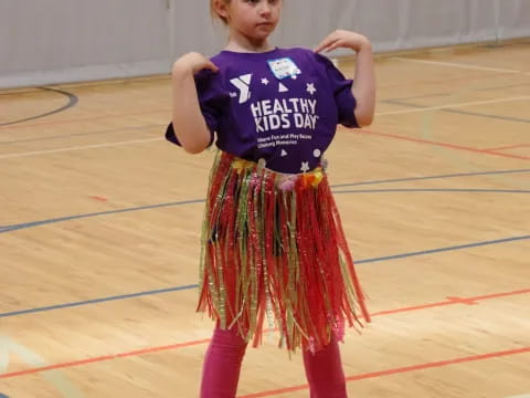 a girl in a skirt