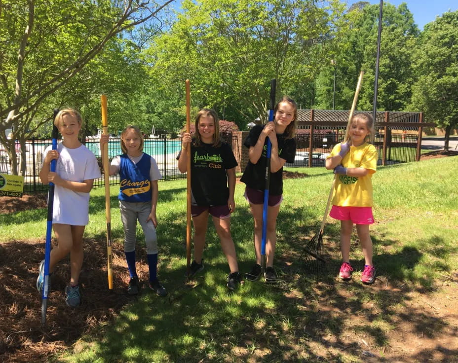 a group of girls posing for a picture