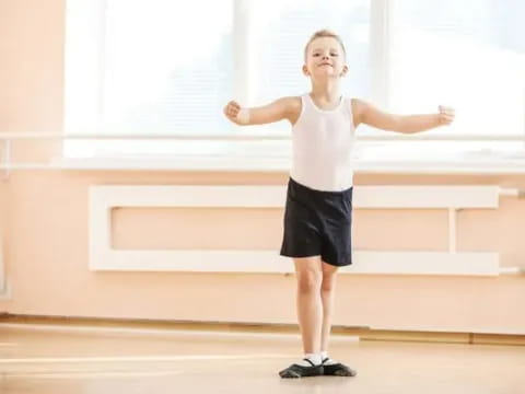 a person standing in a room