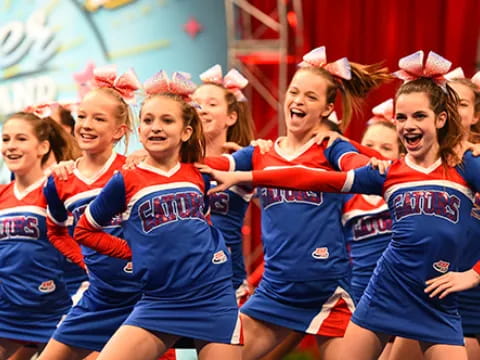 a group of cheerleaders