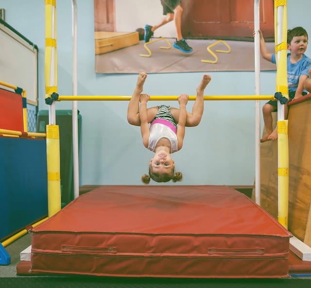 a girl on a playground