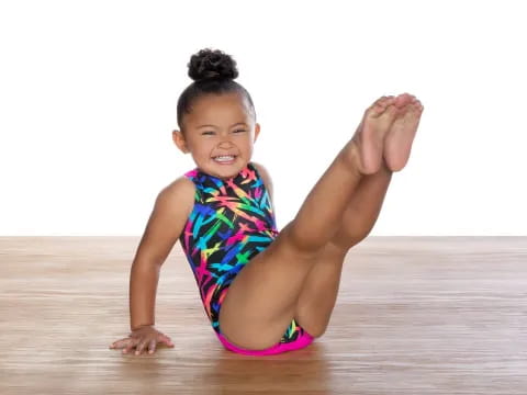 a child in a swimsuit